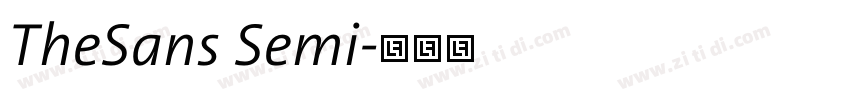 TheSans Semi字体转换 TheSans Semi字体转换